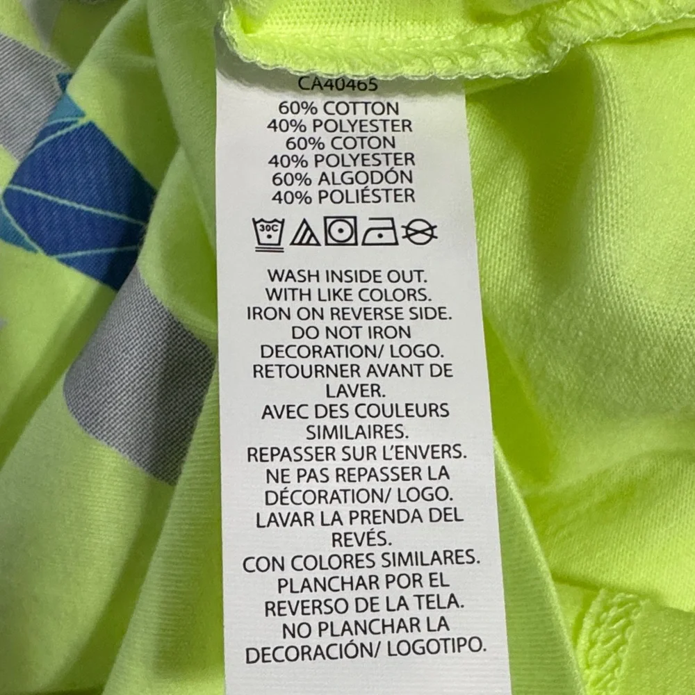 Children's Place Soccer Neon Yellow Graphic Tee Kids M 7/8